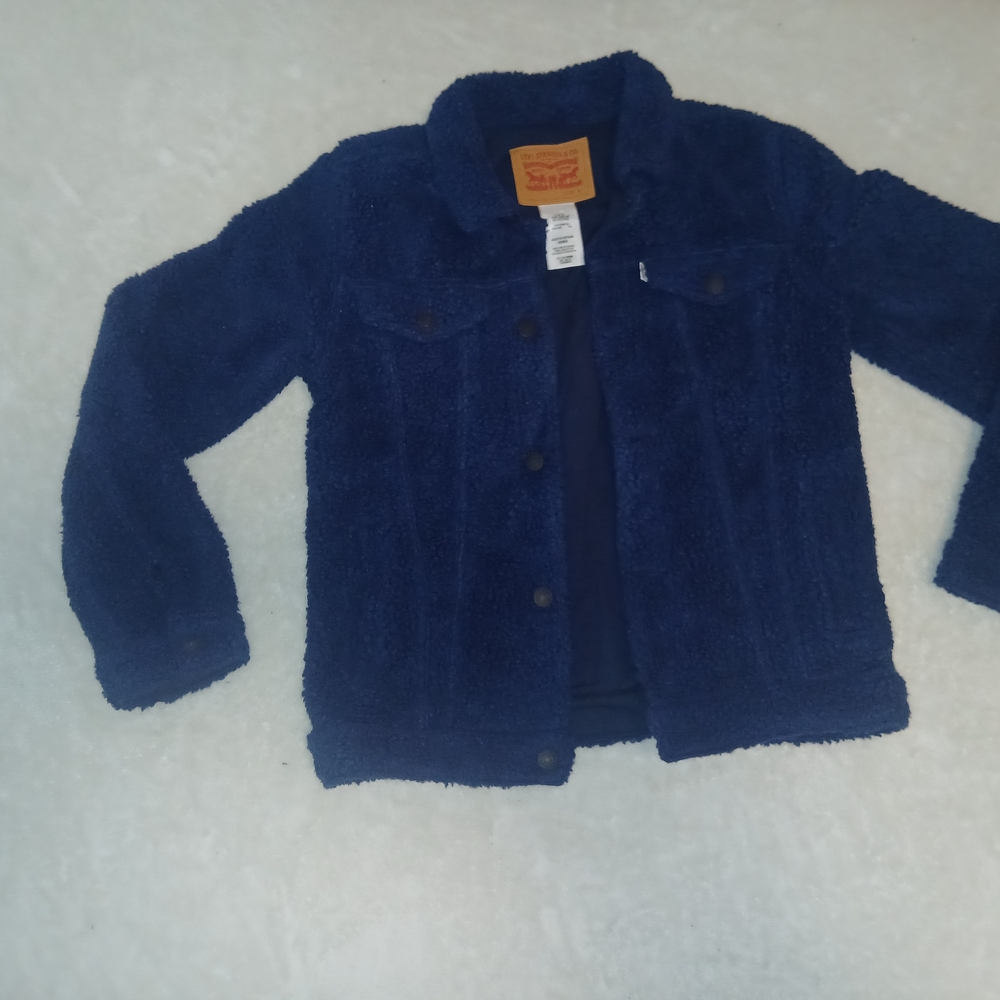 Levi's Kids Deep Blue Fleece Jean Jacket